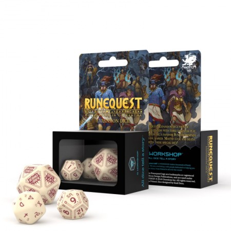 Runequest expansion kauliukų rinkinys smėlio ir bordinės sp